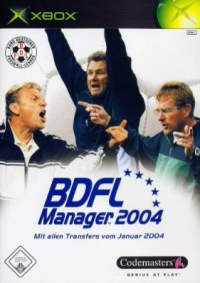 BDFL Manager 2004 PAL Xbox PAL box art